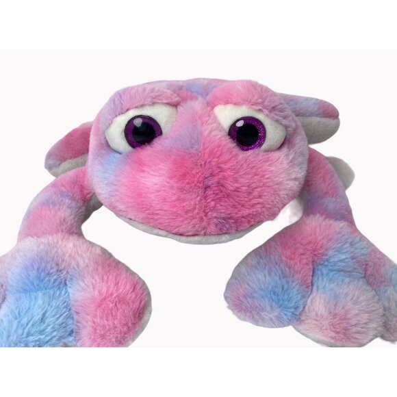 Squishmallow 22" Jumbo Large tye dye Frog Plush Pink Glitter Eyes Original - Picture 2 of 10